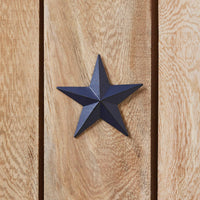 Faceted Metal Star Navy Wall Hanging 4x4 - The Fox Decor