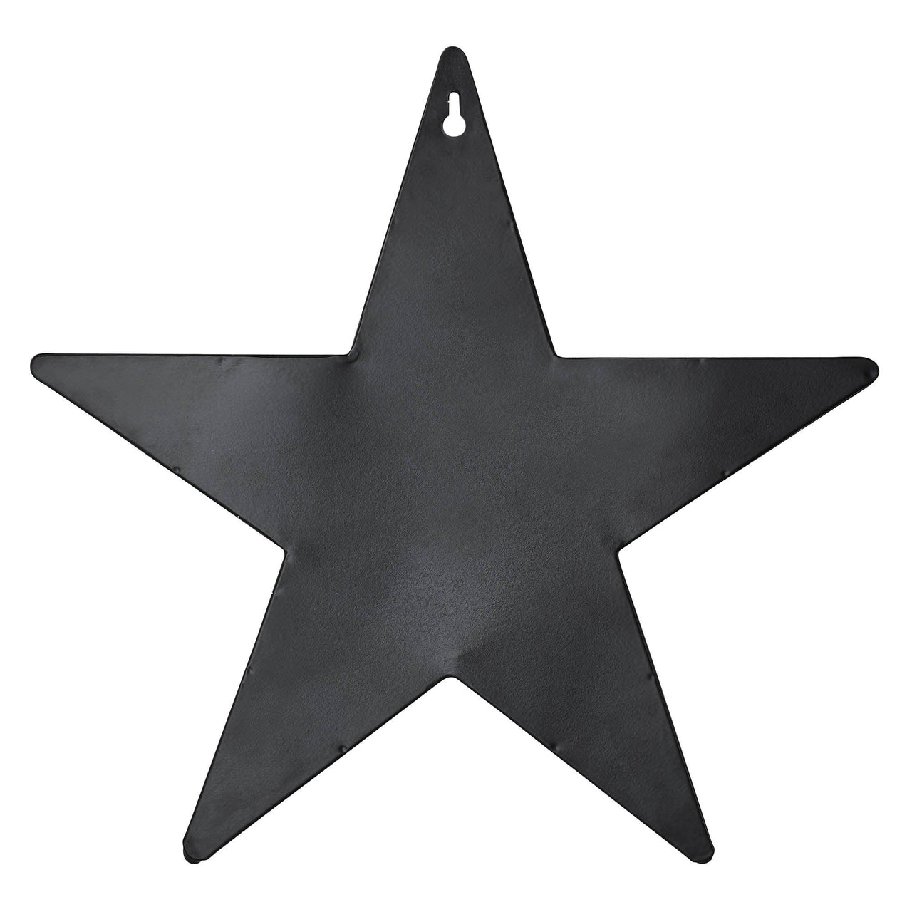 Faceted Metal Star Black Wall Hanging w/ Pocket 12x12 - The Fox Decor