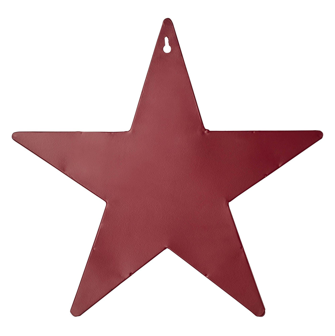 Faceted Metal Star Burgundy Wall Hanging w/ Pocket 12x12 - The Fox Decor