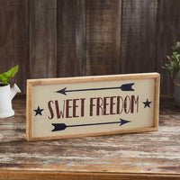 Sweet Freedom Wooden Sign 7x16 - The Fox Decor