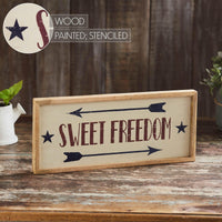 Sweet Freedom Wooden Sign 7x16 - The Fox Decor