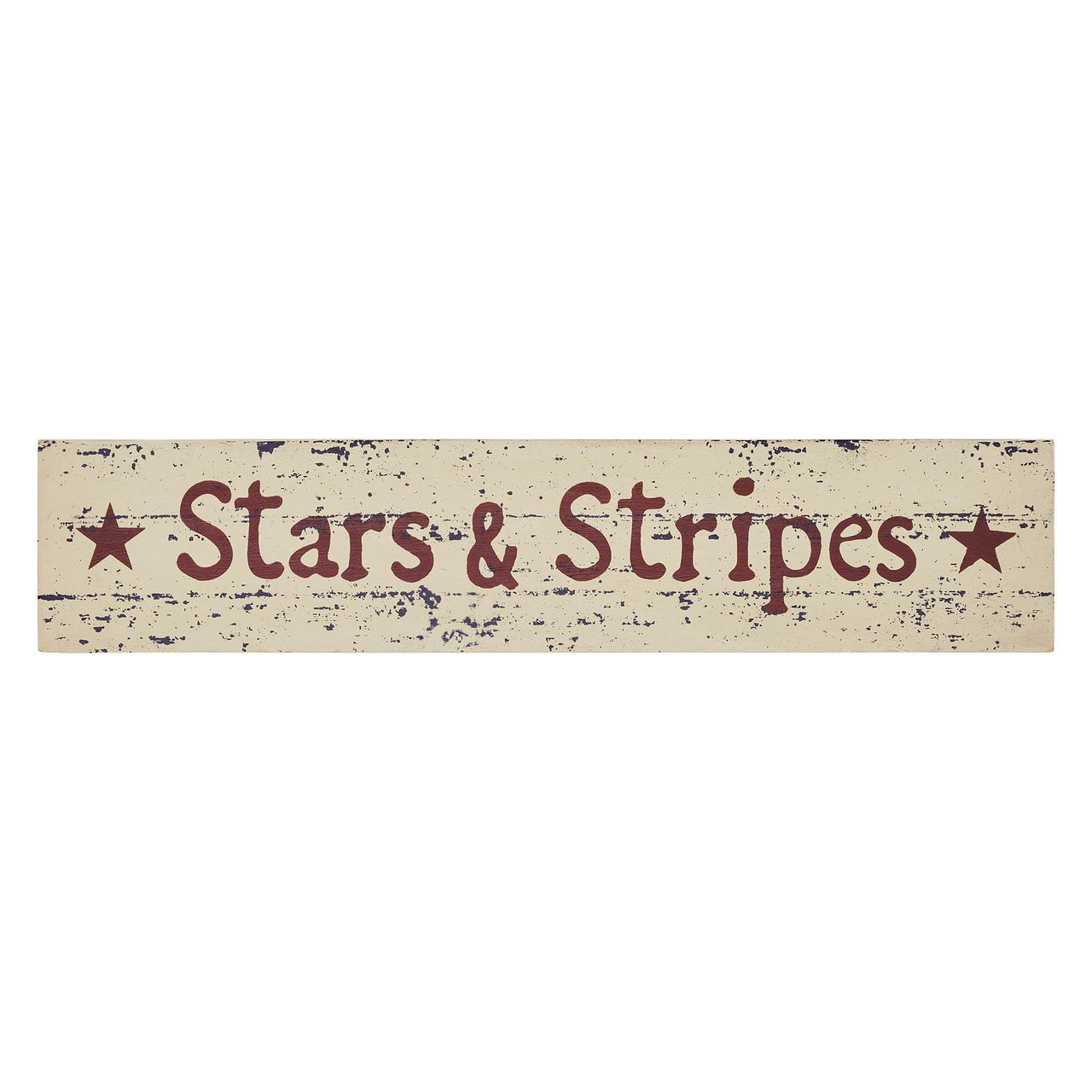 Stars & Stripes Wooden Sign 2.75x13 - The Fox Decor