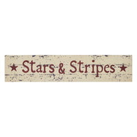 Stars & Stripes Wooden Sign 2.75x13 - The Fox Decor
