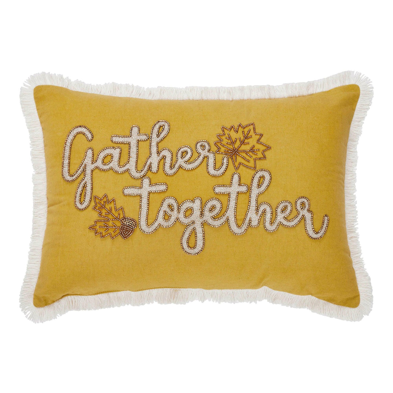 Gather Together Fall Leaves Pillow 14x20 - The Fox Decor