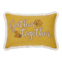Gather Together Fall Leaves Pillow 14x20 - The Fox Decor