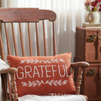 Grateful Pom Pom Pillow 14x20 - The Fox Decor