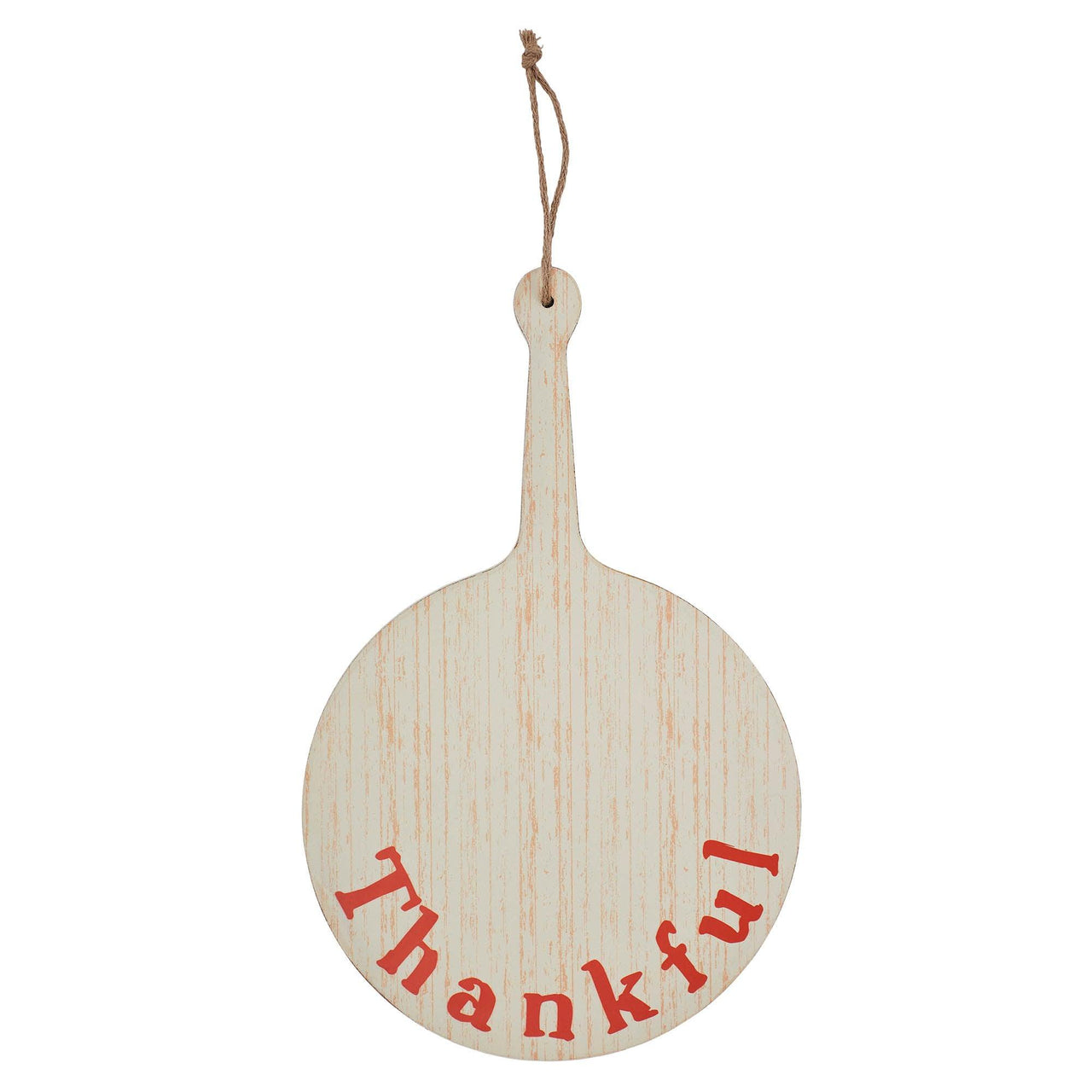 Thankful Round MDF Cutting Board Sign 19x12 - The Fox Decor