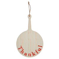 Thankful Round MDF Cutting Board Sign 19x12 - The Fox Decor