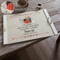 Thumbnail for Psalm 107:37 Harvest Noodle Board 21.5x29.5 - The Fox Decor
