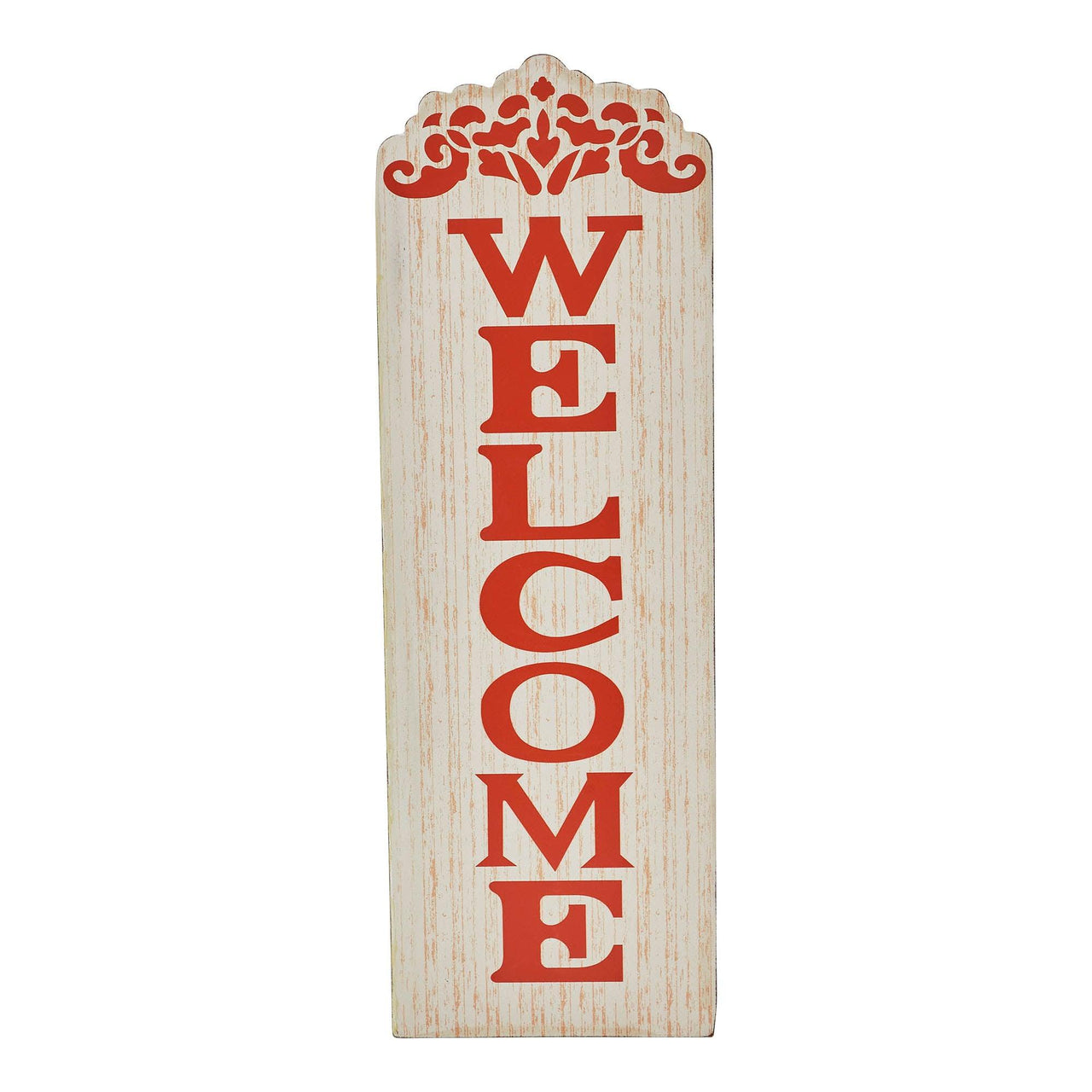 Welcome MDF Wall Sign Harvest Color 18x6 - The Fox Decor