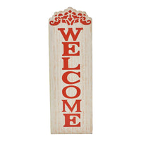 Welcome MDF Wall Sign Harvest Color 18x6 - The Fox Decor