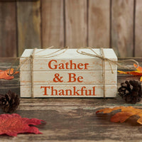 Thumbnail for Gather & Be Thankful Faux Book Stack 2.5x6x4 - The Fox Decor