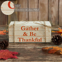 Thumbnail for Gather & Be Thankful Faux Book Stack 2.5x6x4 - The Fox Decor