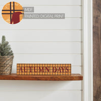 Thumbnail for Autumn Days Burgundy on Mustard Base MDF Sign 3x14 - The Fox Decor