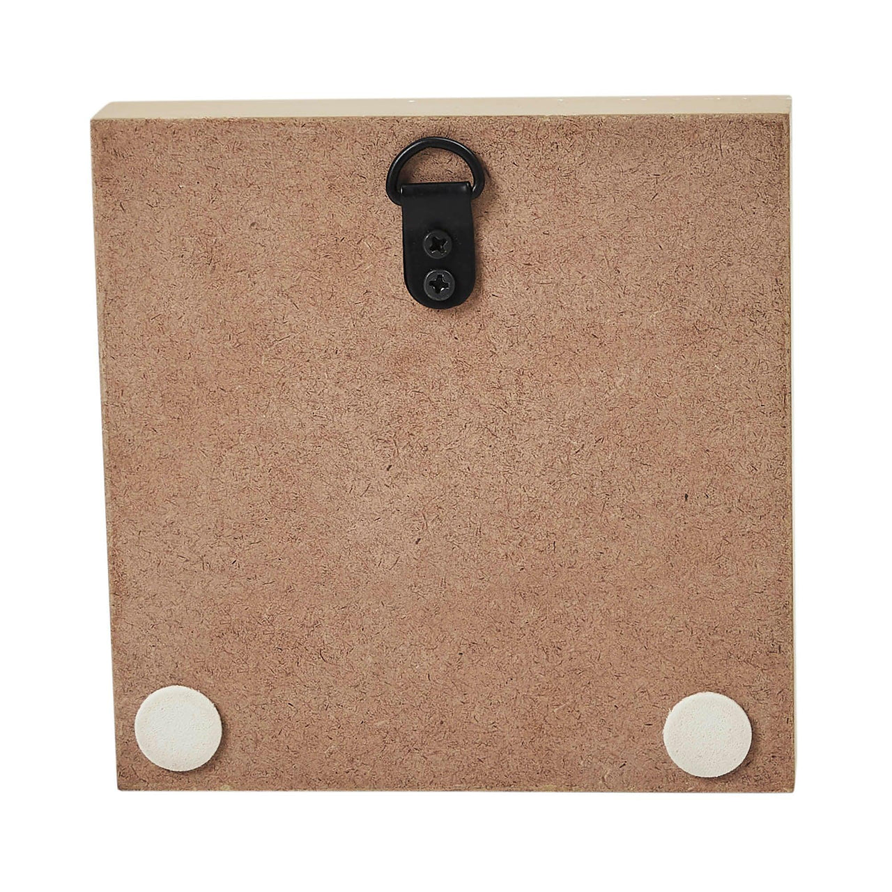 Prim Burg Star on Tan Base MDF Sign 5x5 - The Fox Decor