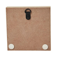 Prim Burg Star on Tan Base MDF Sign 5x5 - The Fox Decor