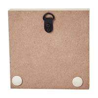 Prim Black Star on Tan Base MDF Sign 5x5 - The Fox Decor