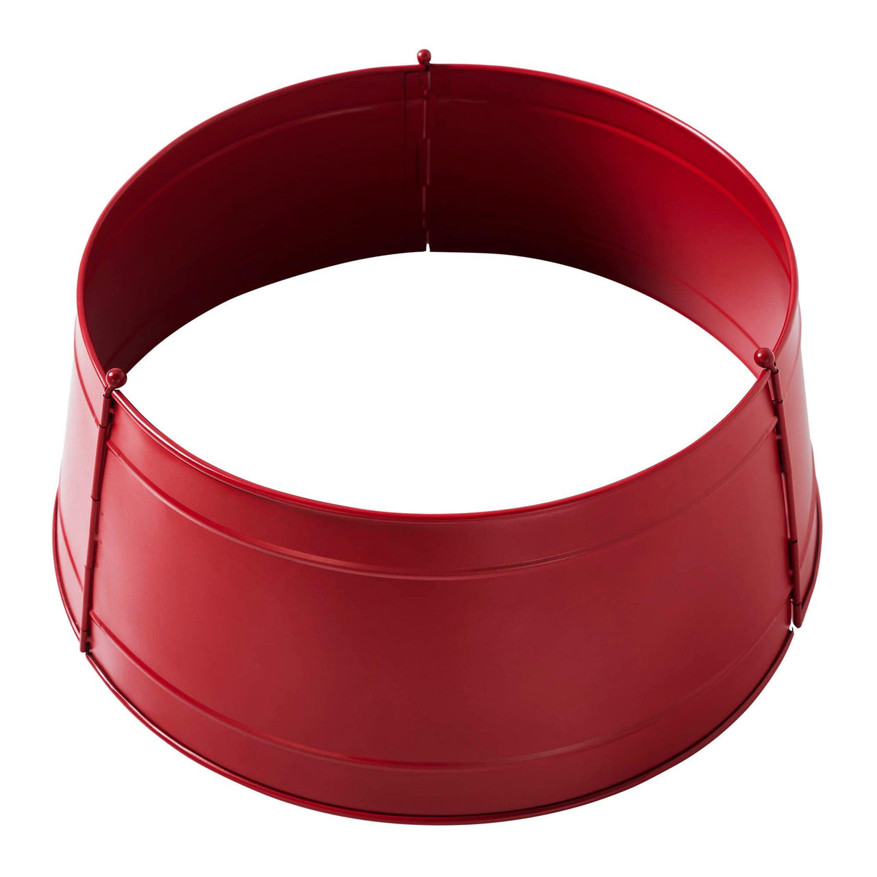 Christmas Tree Collar Metal Barn Red/Burgundy/Charcoal 8x20x20 VHC Brands - The Fox Decor