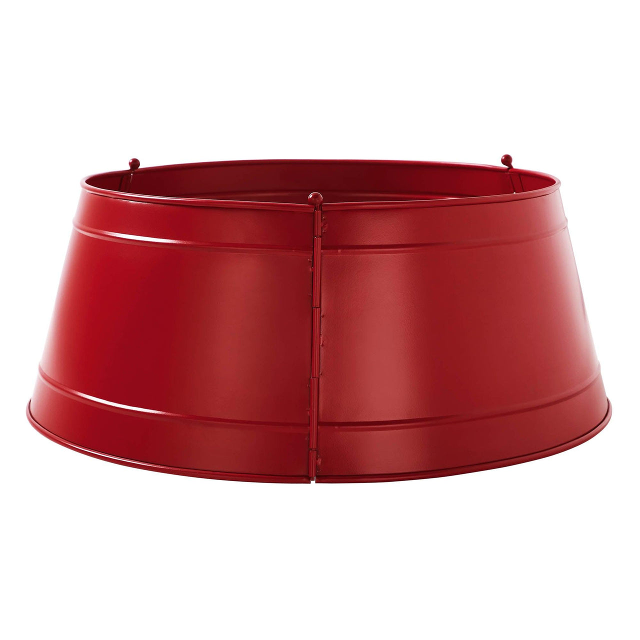 Christmas Tree Collar Metal Barn Red/Burgundy/Charcoal 8x20x20 VHC Brands - The Fox Decor