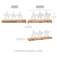 3 Wise Men Figurine 4.5x9x2 VHC Brands - The Fox Decor