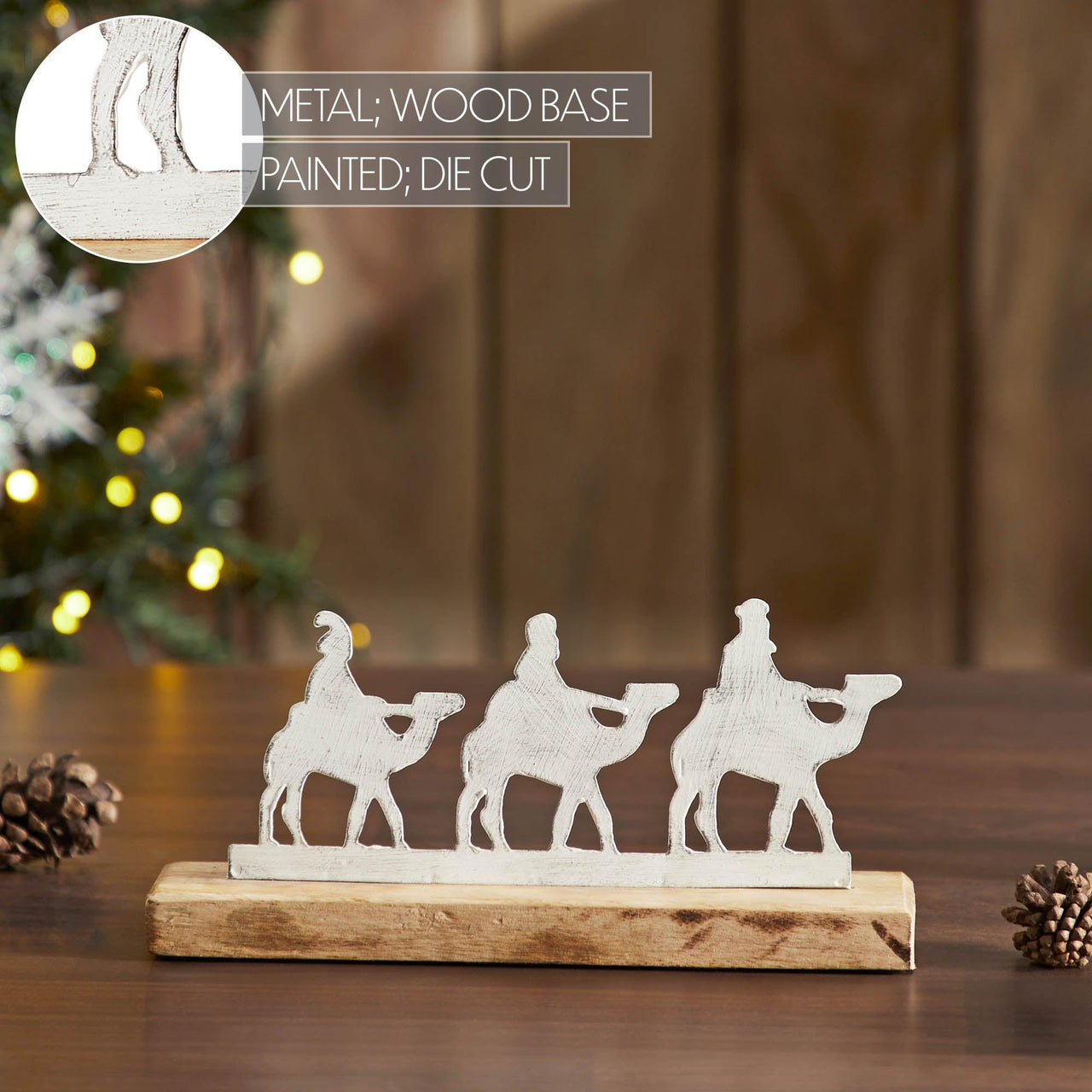 3 Wise Men Figurine 4.5x9x2 VHC Brands - The Fox Decor