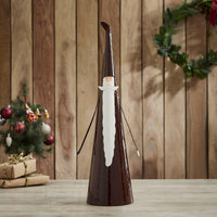 Skinny Santa Figurine Metal 22.5x6x6 VHC Brands - The Fox Decor