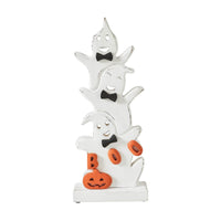 Thumbnail for Ghost Stack BOO Wooden Figurine 16x6.5x2 - The Fox Decor