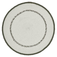 Pumpkin Bounty Stencil Placemat 14 inch Diameter - The Fox Decor