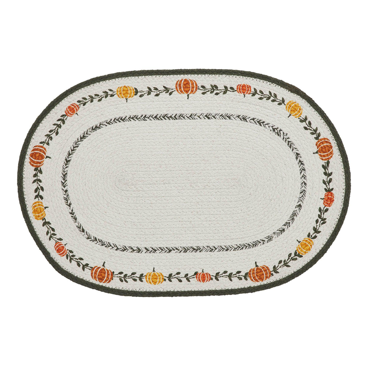 Pumpkin Bounty Oval Placemat Stencil 13x19 - The Fox Decor