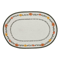 Pumpkin Bounty Oval Placemat Stencil 13x19 - The Fox Decor