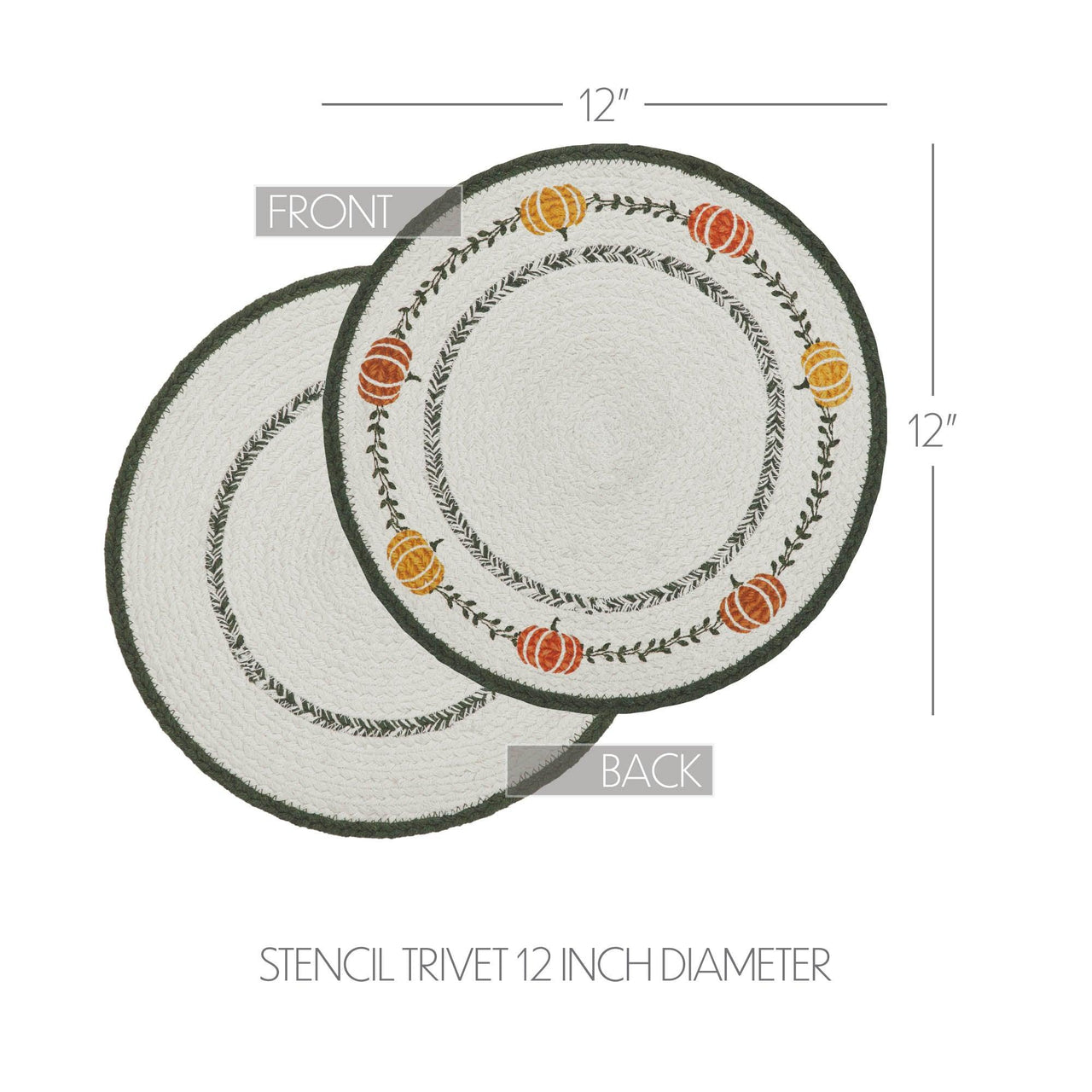 Pumpkin Bounty Stencil Trivet 12 - The Fox Decor