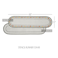 Pumpkin Bounty Stencil Runner 12x48 - The Fox Decor
