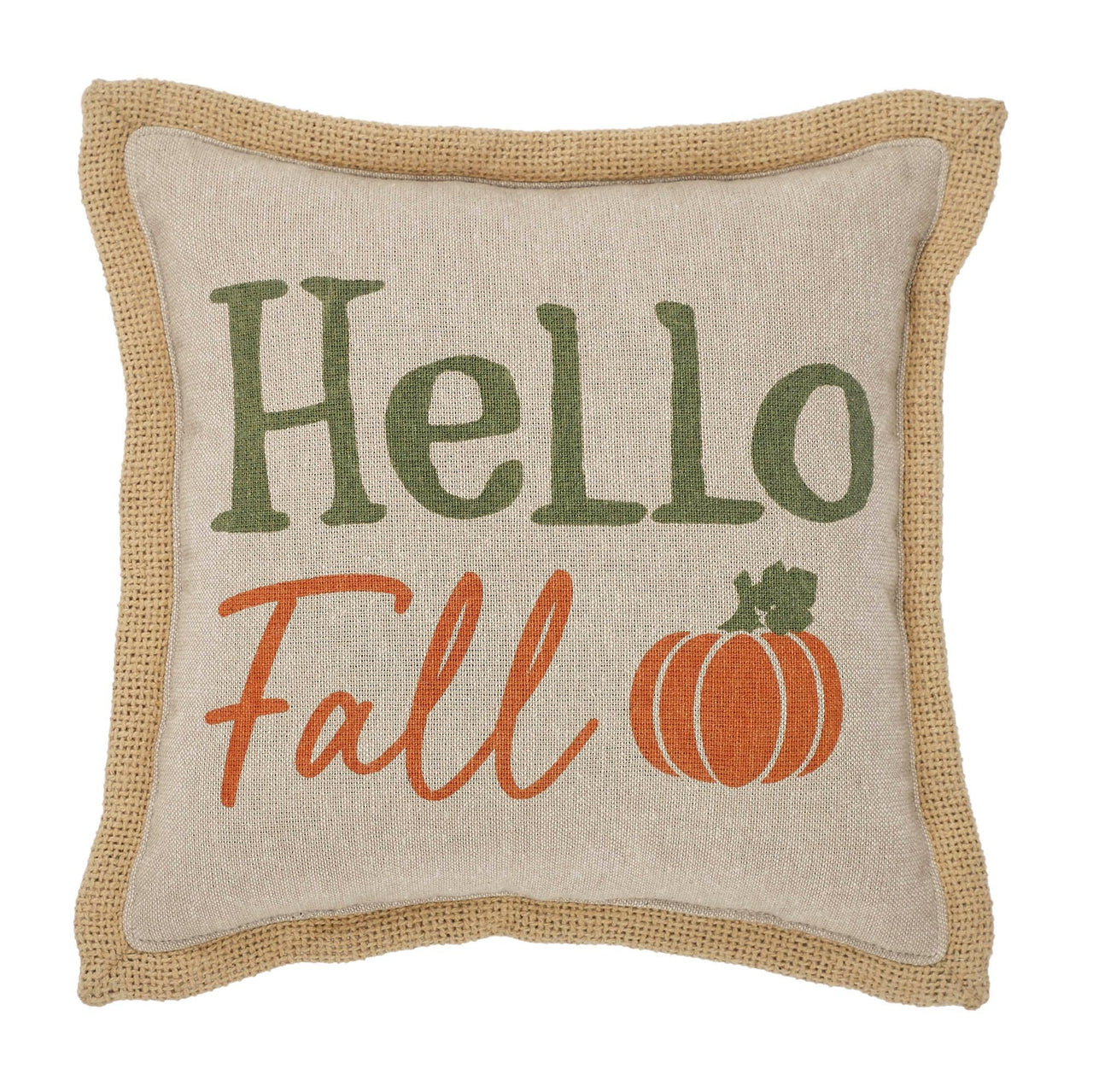 Pumpkin Bounty Hello Fall Pillow 9x9 - The Fox Decor