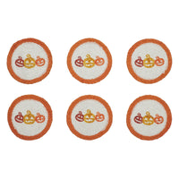 Country Halloween Stencil Coaster Set of 6 - The Fox Decor