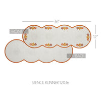Thumbnail for Country Halloween Stencil Runner 12x36 - The Fox Decor