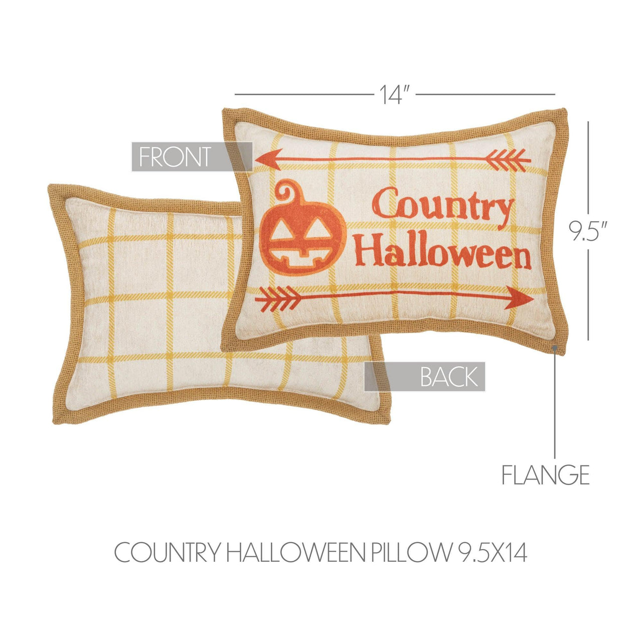 Country Halloween Pillow 9.5x14 - The Fox Decor