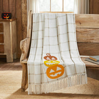 Country Halloween Woven Throw 50x60 - The Fox Decor