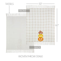 Country Halloween Woven Throw 50x60 - The Fox Decor