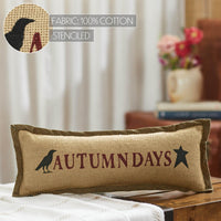 Raven Harvest Autumn Days Pillow 5x15 - The Fox Decor