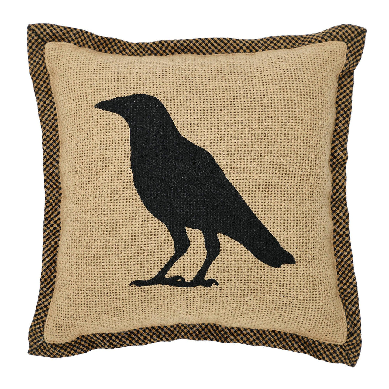Raven Harvest Raven Pillow 9x9 - The Fox Decor