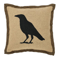 Raven Harvest Raven Pillow 9x9 - The Fox Decor