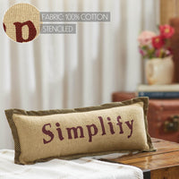 Raven Harvest Simplify Pillow 5x15 - The Fox Decor