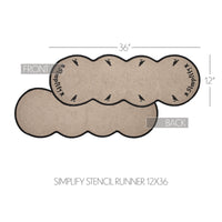 Raven Harvest Simplify Stencil Runner 12x36 - The Fox Decor