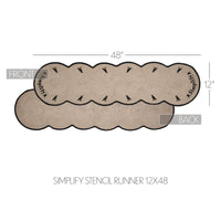 Raven Harvest Simplify Stencil Runner 12x48 - The Fox Decor