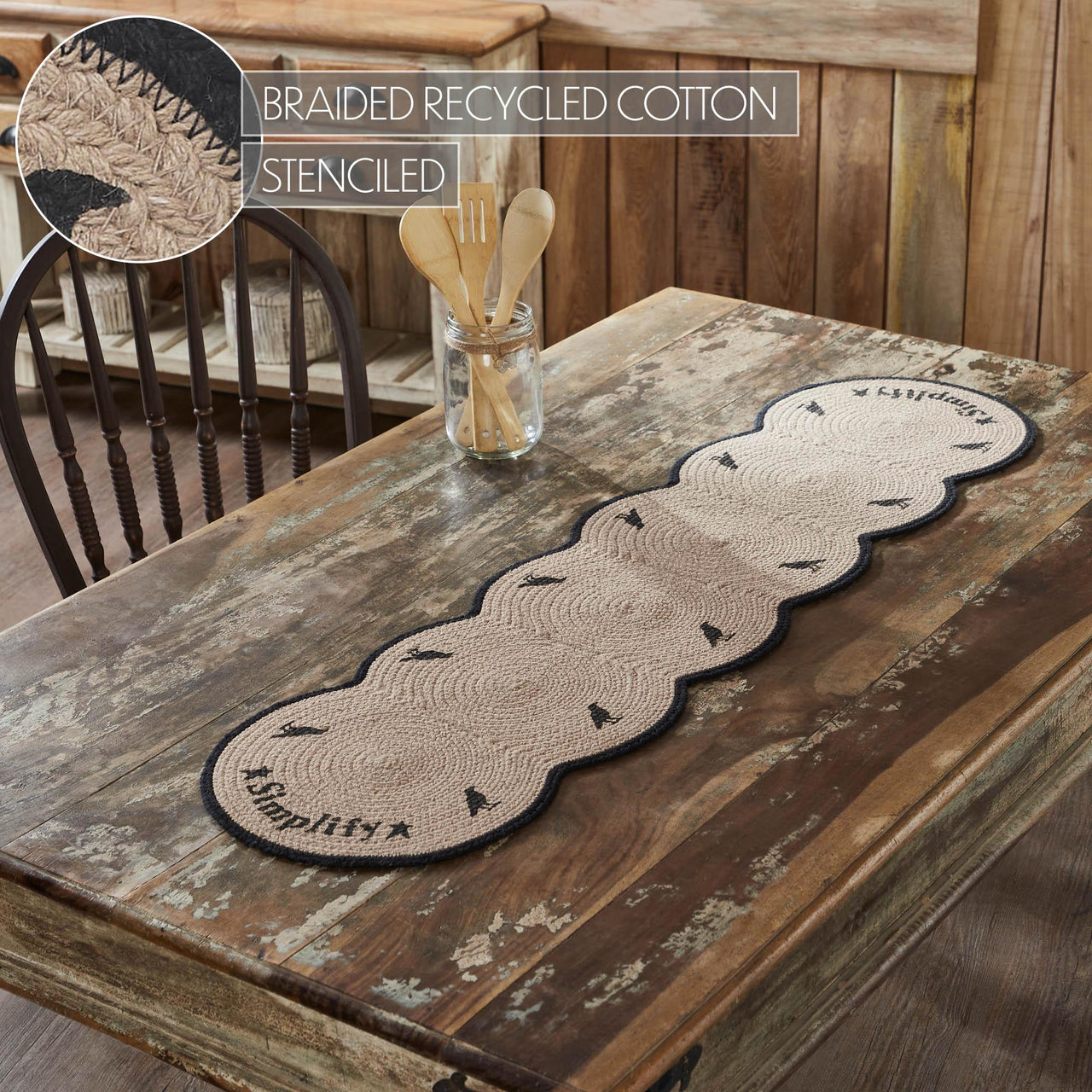 Raven Harvest Simplify Stencil Runner 12x48 - The Fox Decor