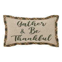 Harvest Blessings Gather & Be Thankful Pillow 7x13 - The Fox Decor