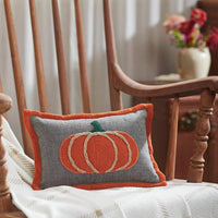 Harvest Blessings Applique Pumpkin Pillow 7x11 - The Fox Decor
