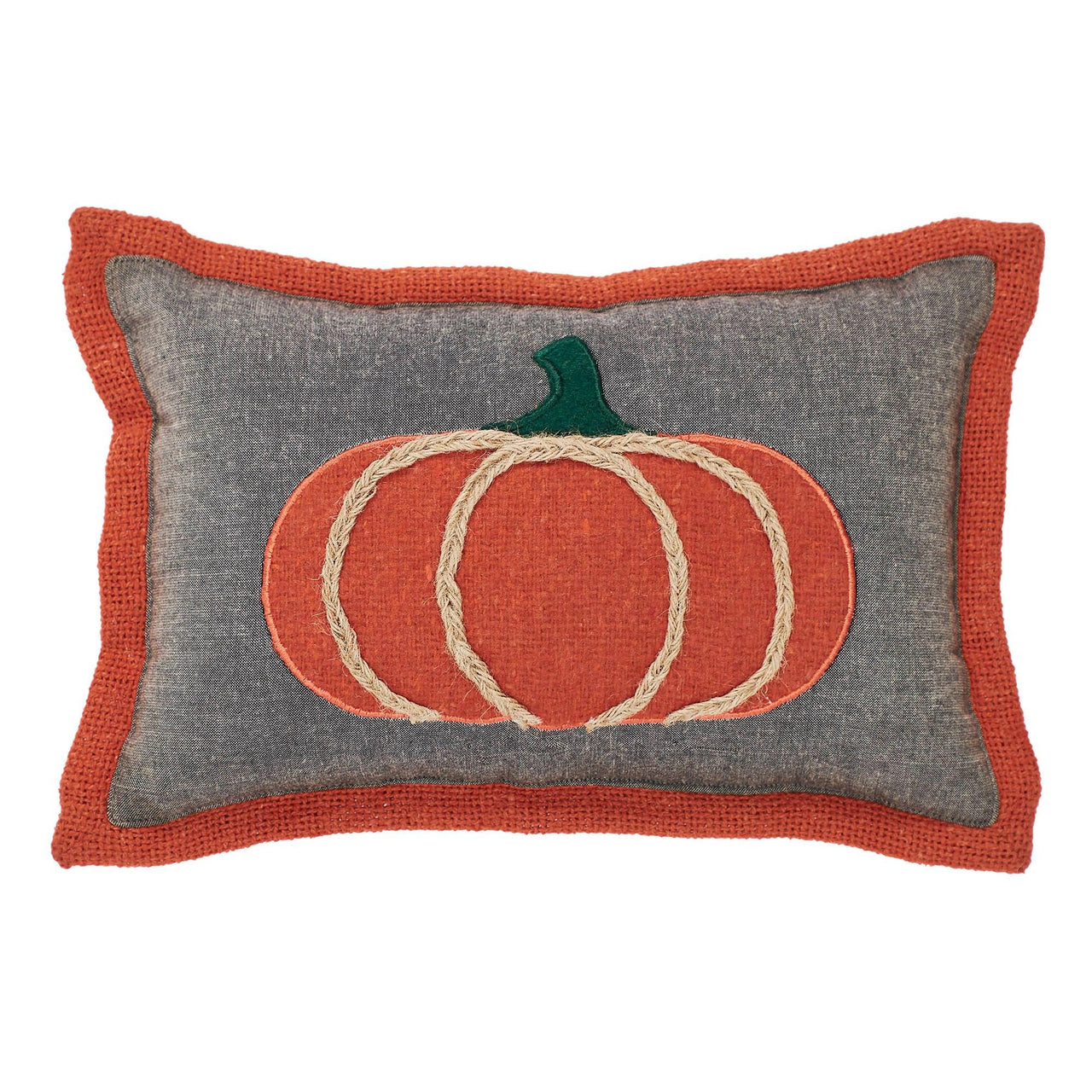 Harvest Blessings Applique Pumpkin Pillow 7x11 - The Fox Decor