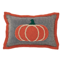 Harvest Blessings Applique Pumpkin Pillow 7x11 - The Fox Decor
