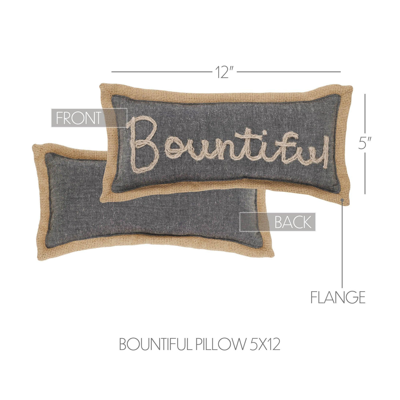 Harvest Blessings Bountiful Pillow 5x12 - The Fox Decor